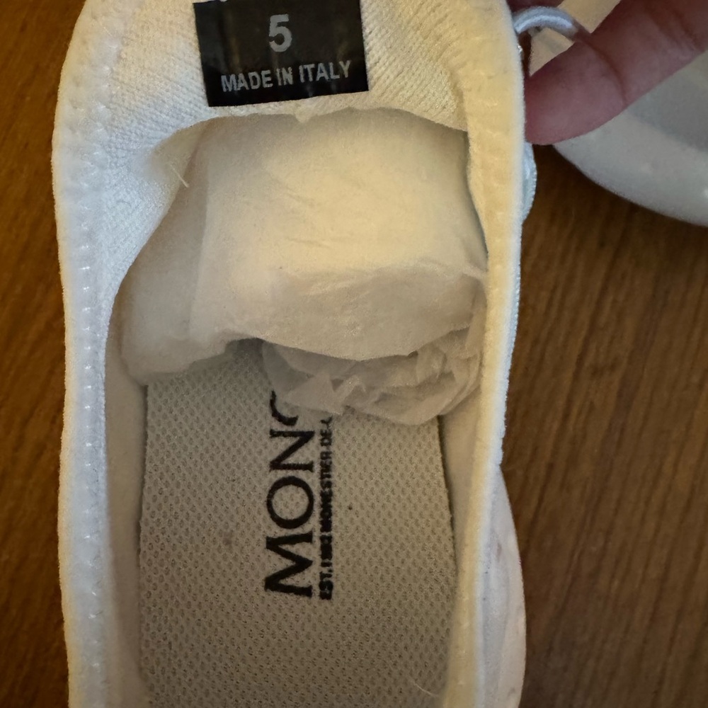 Moncler White Sneakers Like New - Picture 3 of 6